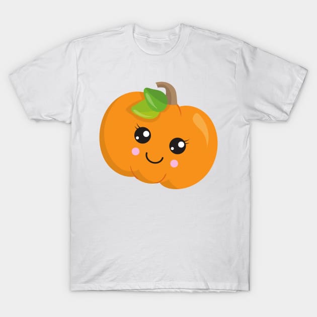 Halloween Pumpkin, Smiling Pumpkin, Trick Or Treat T-Shirt by Jelena Dunčević